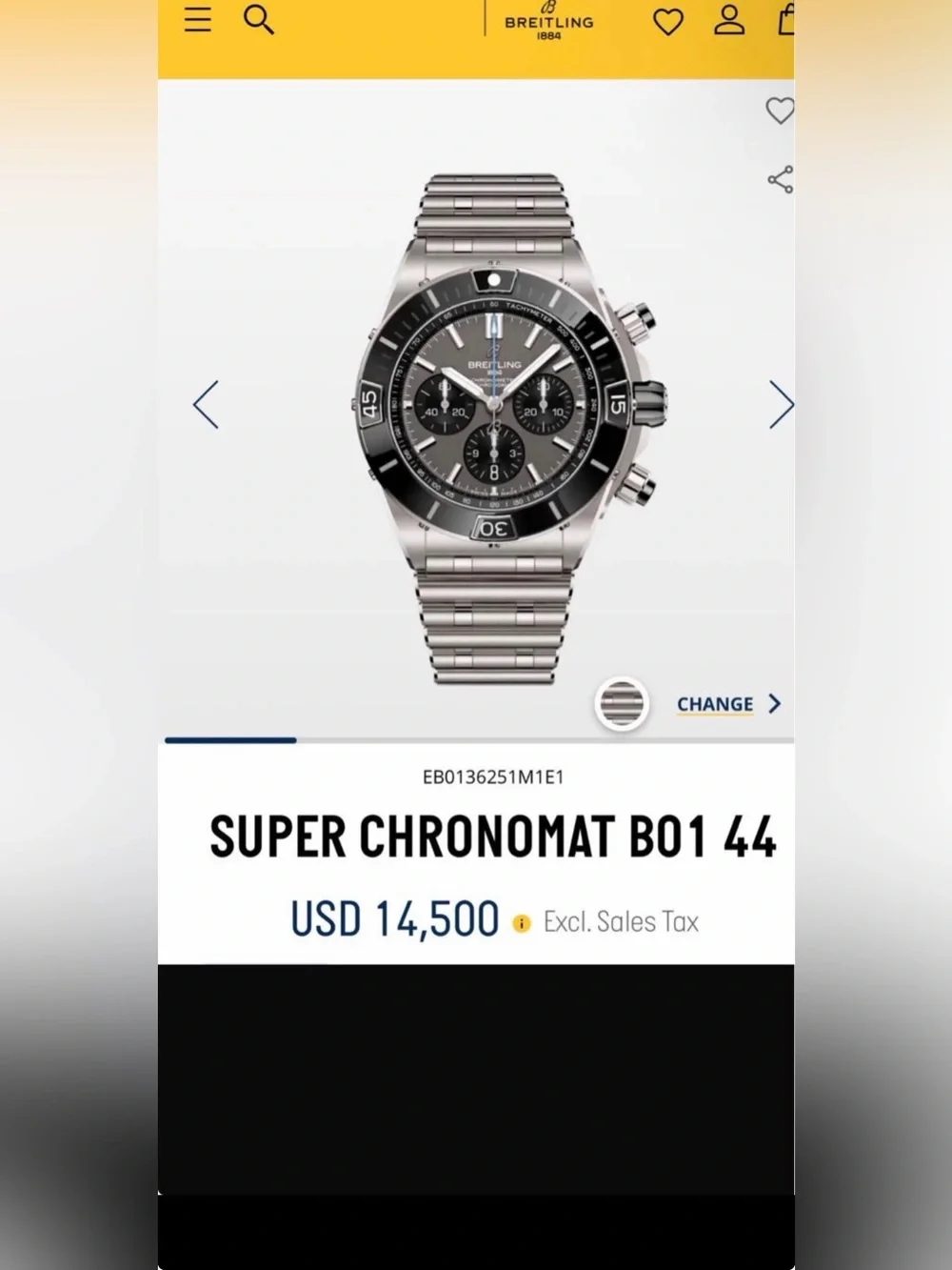 Breitling EB0134101M1E1 Chronomat B01 42